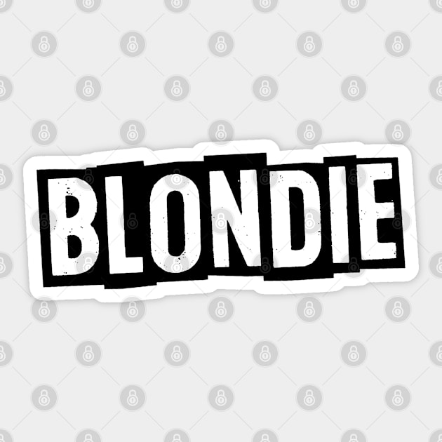 Blondie Sticker by Timeless Chaos